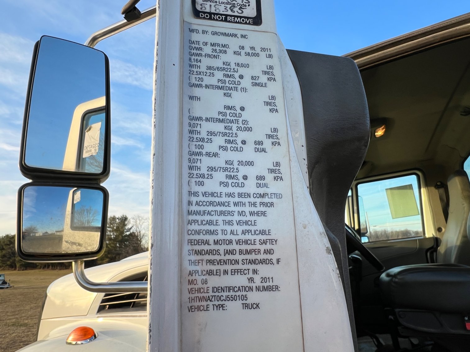 Image for 2012 International WorkStar 7500 Truck with Salford BBI Endurance Spreader Body