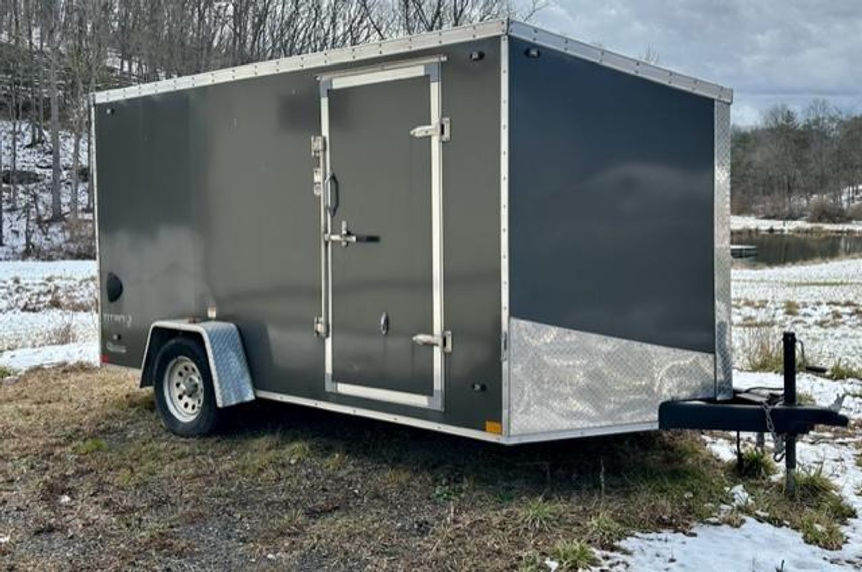 Image for New Myers Wingman Plow and Nice Enclosed Trailer