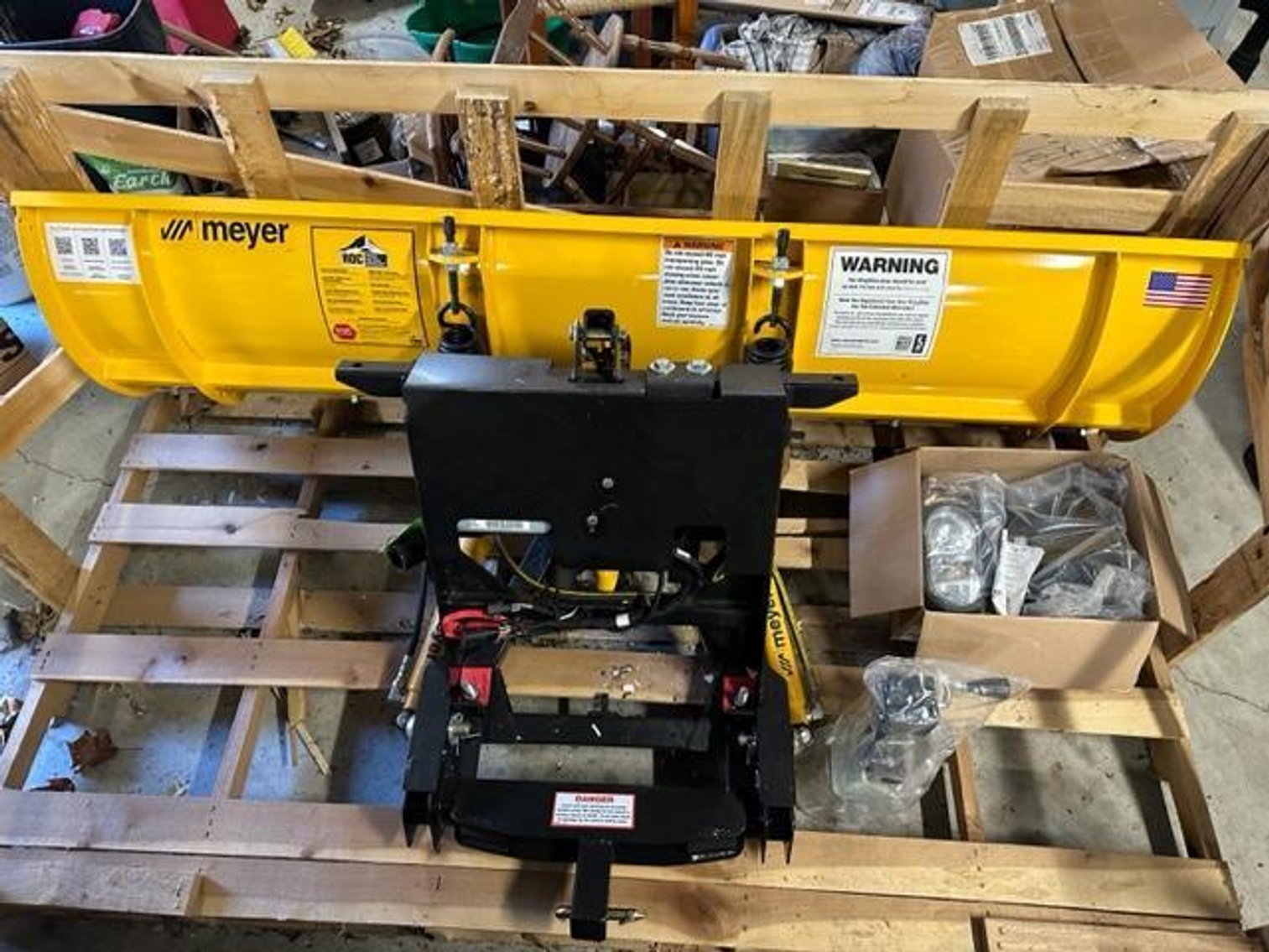 Image for New Myers Wingman Plow and Nice Enclosed Trailer