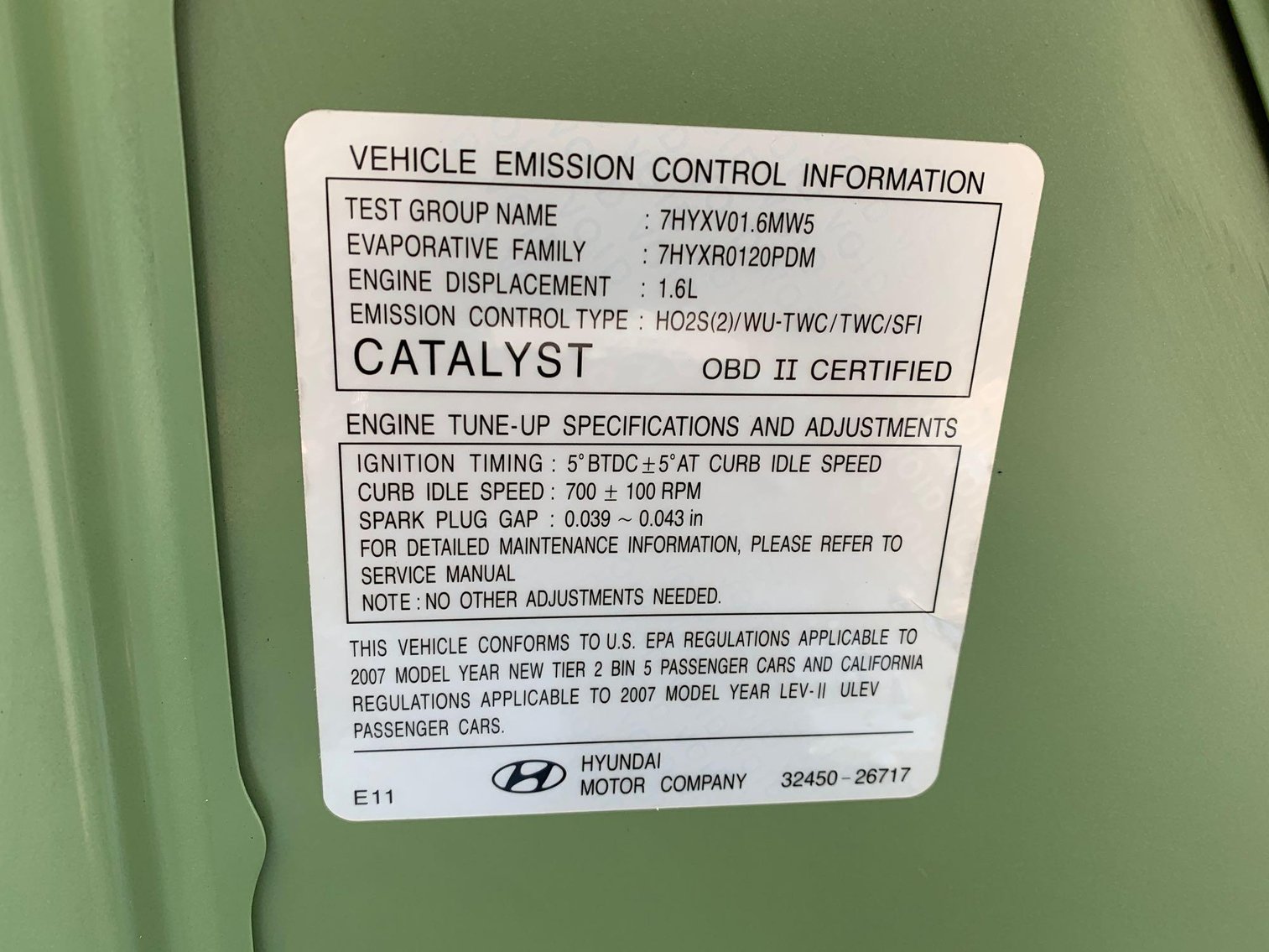 Image for Online Only Auction 2007 Hyundai Accent  GS Selling For Larry  Burford