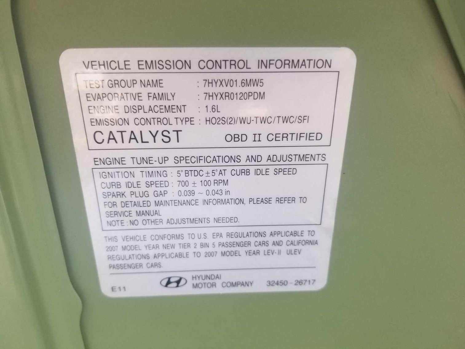 Image for Online Only Auction 2007 Hyundai Accent  GS Selling For Larry  Burford