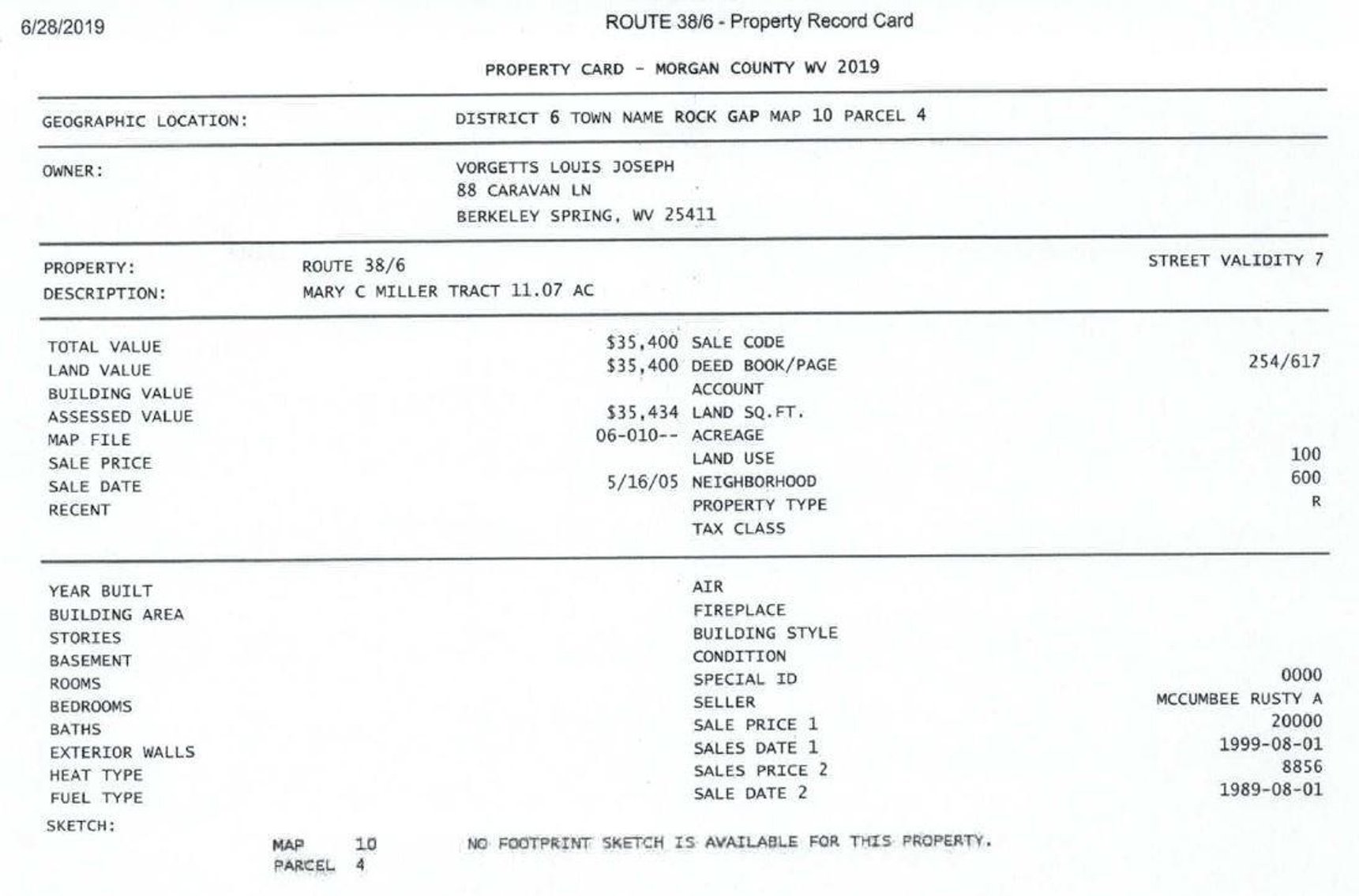 Image for 11.07 Acre Land Auction!  Online Only Reserve Auction!