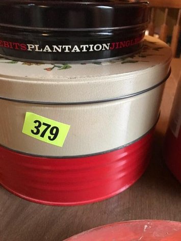 PLATE FROM ALASKA- COOKIE TINS