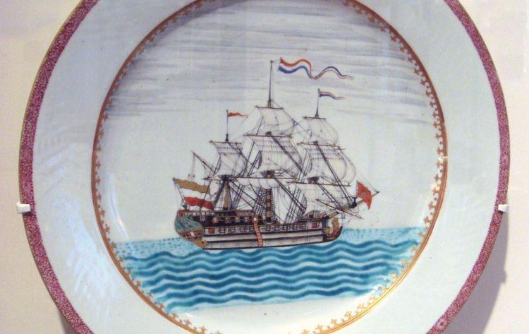 Plate With Ship