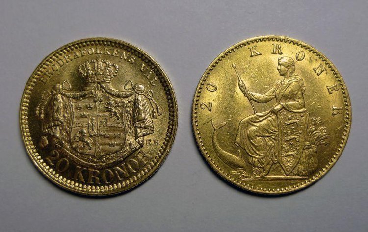 Swedish 20 Kronor Coin