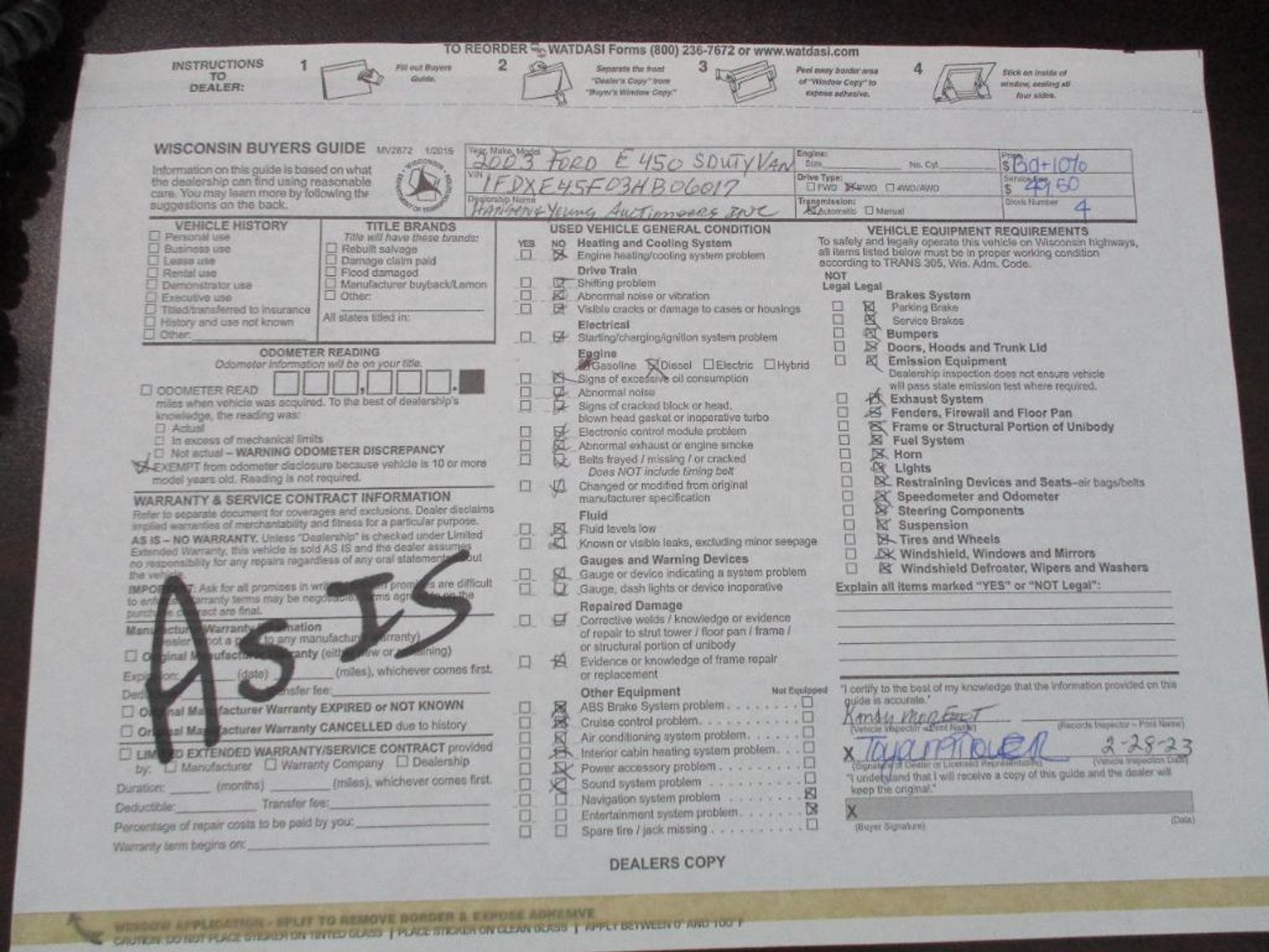 Image for 2023 February Auto & Consignment - Prairie Farm, WI