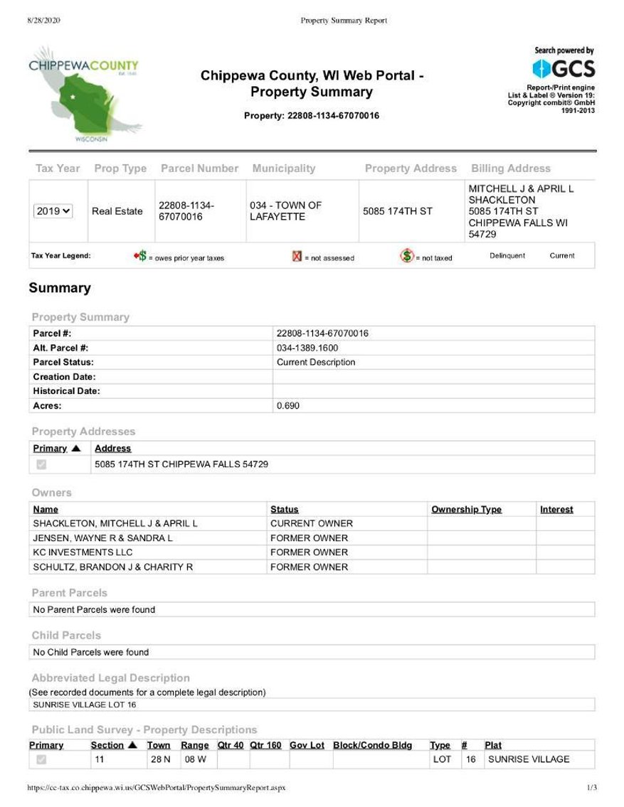 Image for 5 BED 3BA Home on Lot - Chippewa Falls, WI