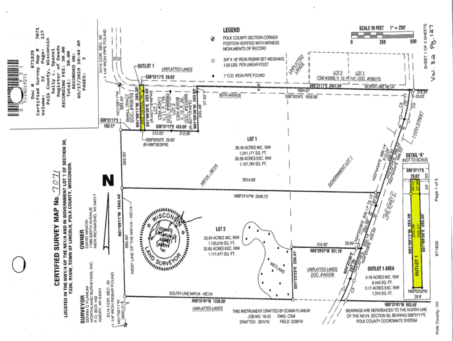 Image for 54+/- Acres Ag Land (2 Parcels) - Amery, WI