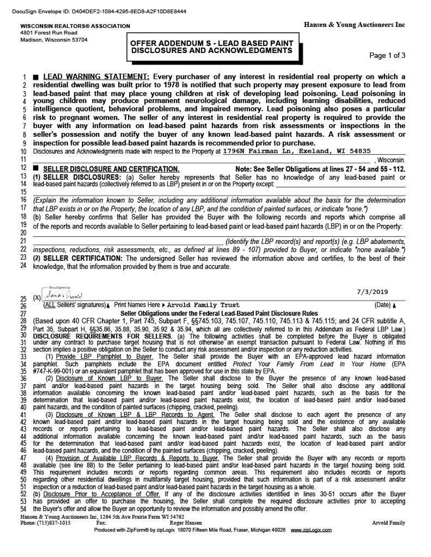 Image for Partially Furnished, Secluded Cabin on 19(+/-) Acres w/ Trout Stream - Exeland, WI - $125,000