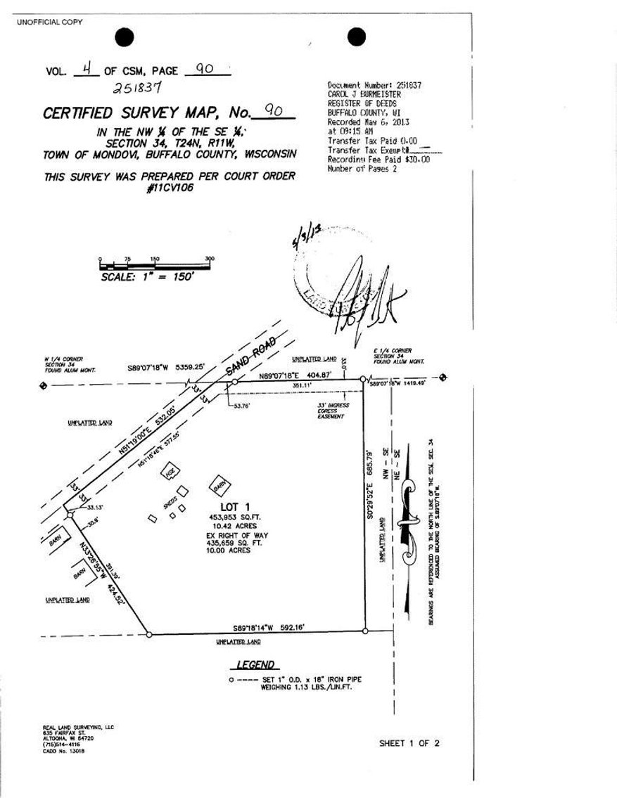 Image for 3 Bedroom Home on 10 (+/-) Acres w/Artesian Well - Mondovi, WI