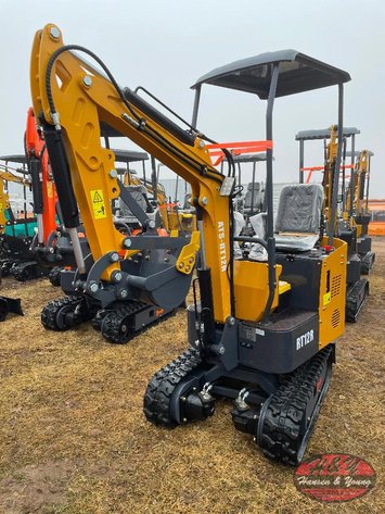 Image for Mini RT12R Excavator - Yellow/Orange