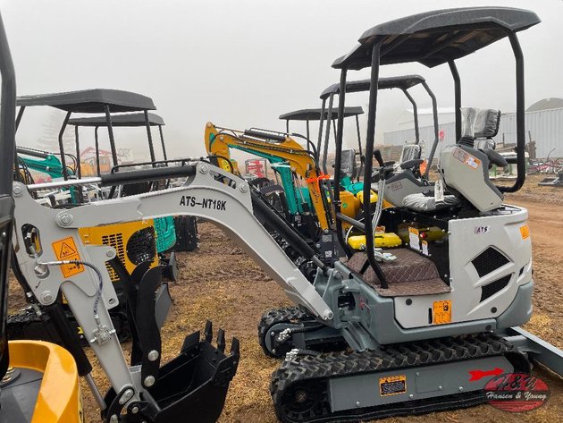 Image for Mini ATS-NT18K Excavator - Grey