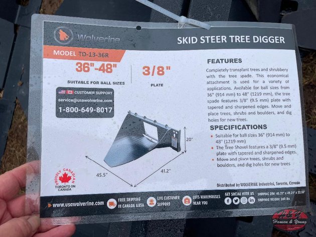 Image for Skidsteer Tree Digger