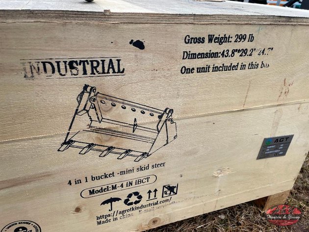 Image for 4-IN-1 Mini Skidsteer Bucket - To Fit Mini Skidsteer Loader