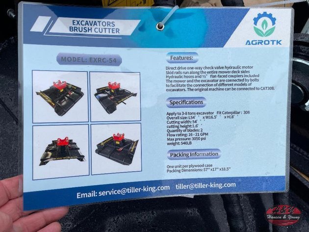 Image for Excavator Brush Cutter - Fit 3-8 Ton Excavator, Fit Caterpillar 308