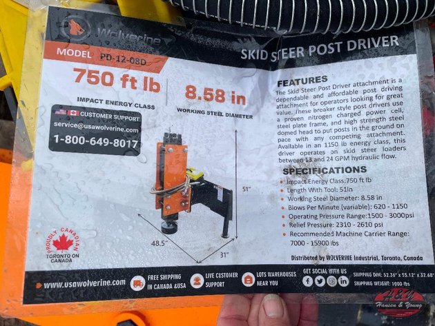 Image for Skidsteer Post Driver