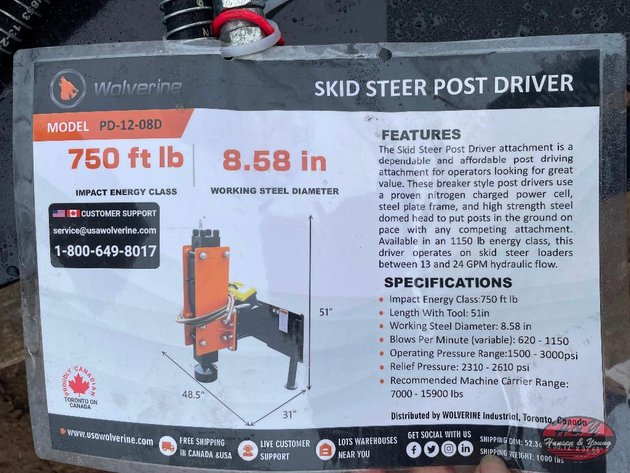 Image for Skidsteer Post Driver