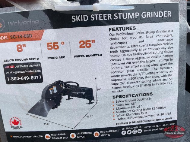 Image for Skidsteer Stump Grinder
