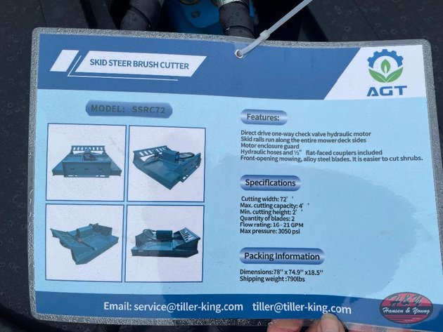 Image for Skidsteer Brush Cutter - 72''