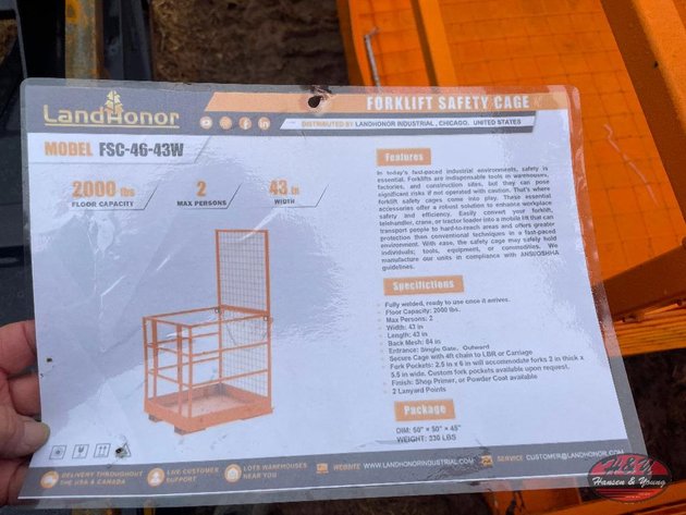 Image for Forklift Safety Cage