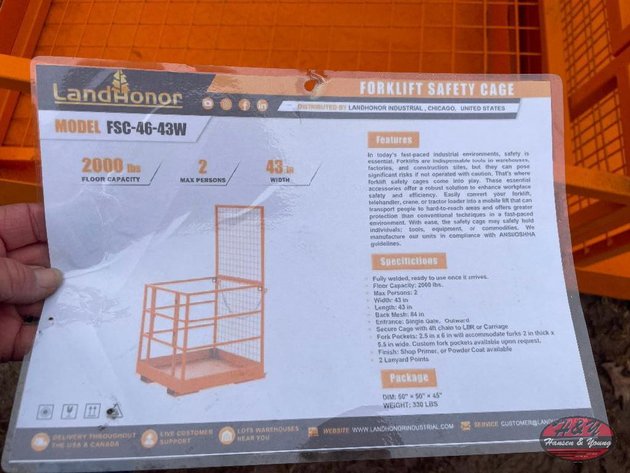 Image for Forklift Safety Cage