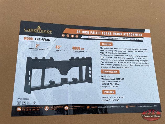 Image for 45'' Pallet Fork Frame Attachment