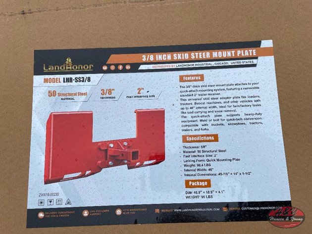 Image for 3/8'' Skidsteer Mount Plate