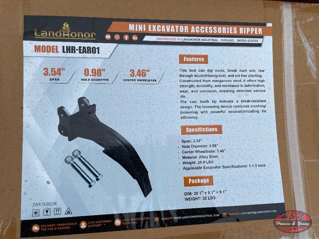 Image for Mini Excavator Ripper