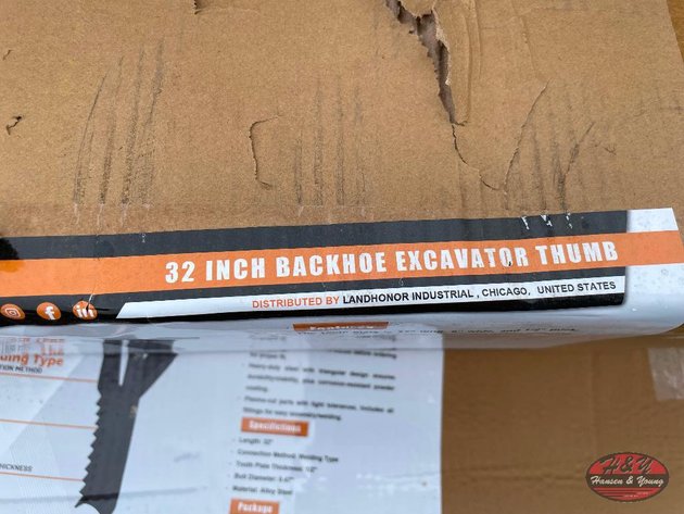 Image for 32'' Backhoe Excavator Thumb