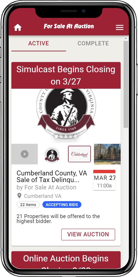 Image for Cumberland County, VA Sale of Tax Delinquent Real Estate