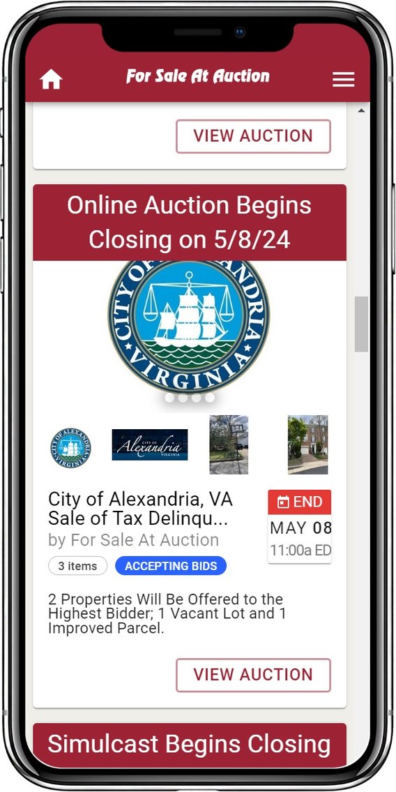 Image for City of Alexandria, VA Sale of Tax Delinquent Real Estate
