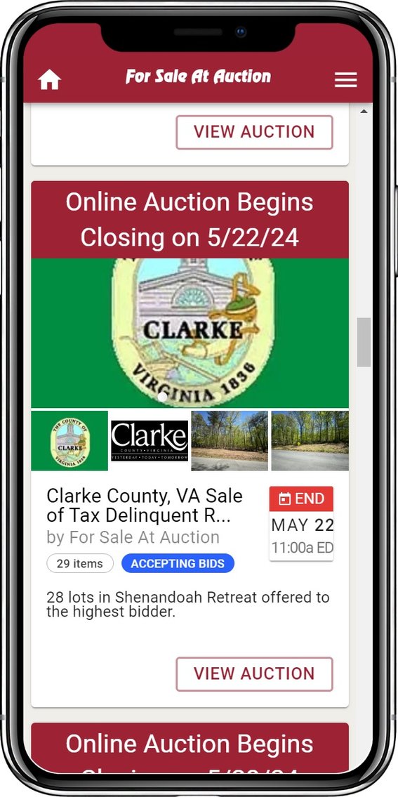 Image for Clarke County, VA Sale of Tax Delinquent Real Estate