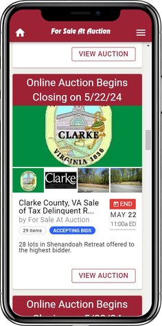 Image for Clarke County, VA Sale of Tax Delinquent Real Estate