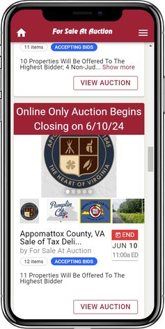 Image for Appomattox County, VA Sale of Tax Delinquent Real Estate
