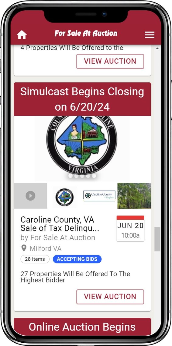 Image for Caroline County, VA Sale of Tax Delinquent Real Estate