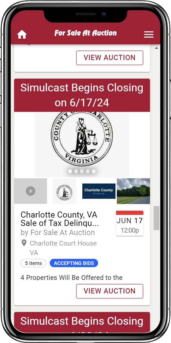 Image for Charlotte County, VA Sale of Tax Delinquent Real Estate