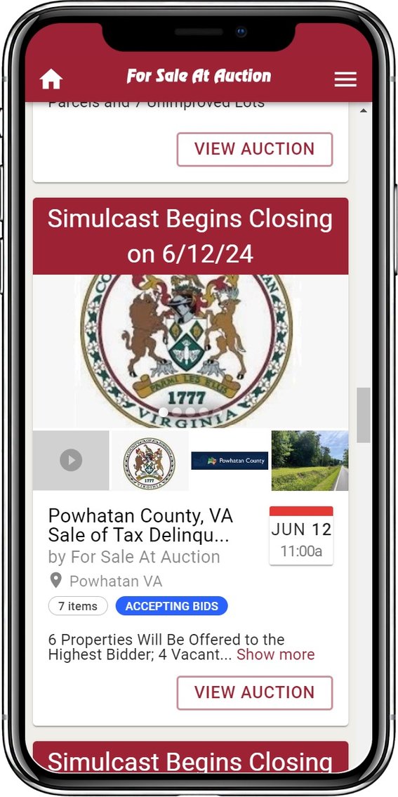 Image for Powhatan County, VA Sale of Tax Delinquent Real Estate