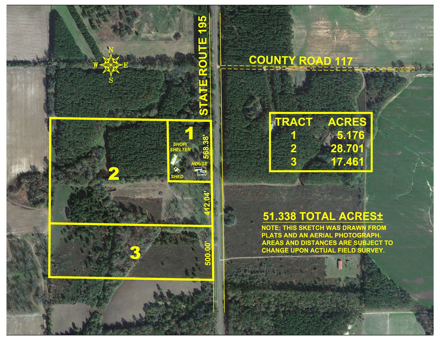 Image for 51.4 +/- Acre Sumter County Retreat: Restored Farmhouse & Hunting Land