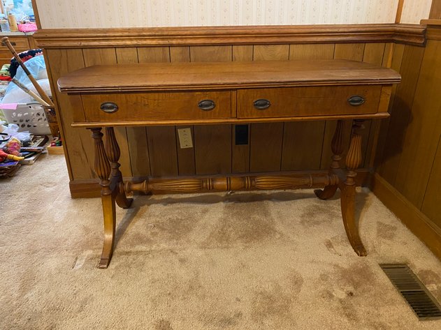 Image for Antique Wooden Console Table