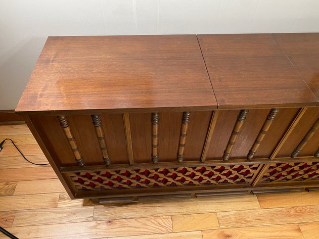 Image for Vintage Wooden Stereo Console with Record Player