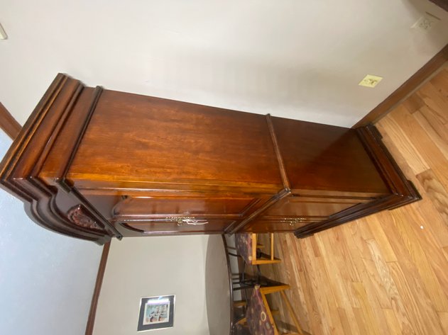 Image for Cherry-Finished Traditional-Styled Entertainment Center