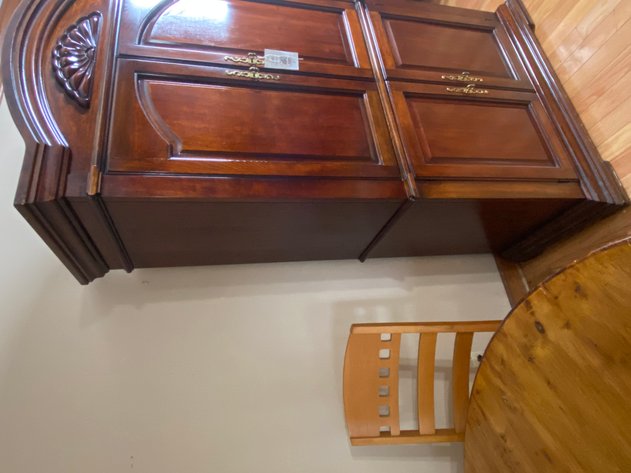 Image for Cherry-Finished Traditional-Styled Entertainment Center