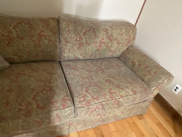 Image for (3) Upholstered Couch and 2 Matching Pillows