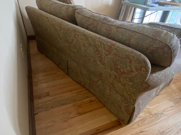 Image for (3) Upholstered Couch and 2 Matching Pillows