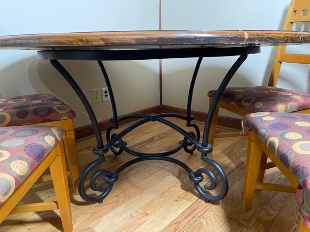 Image for (5) Round Dining Table with 4 Chairs