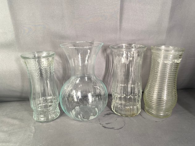 Image for (17) Glass Vases and Frogs