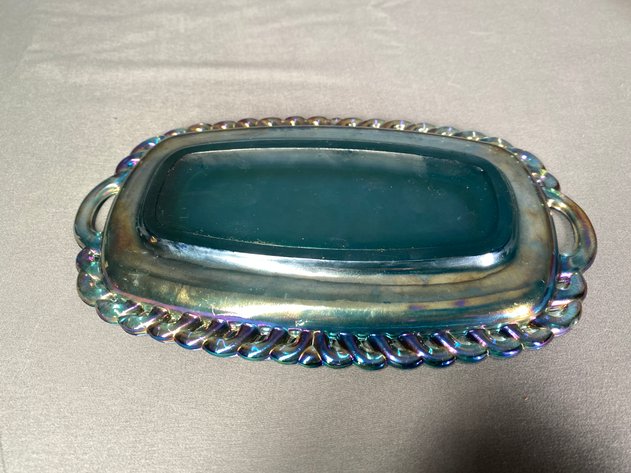 Image for (3) Vintage Carnival Glass Serving Pieces