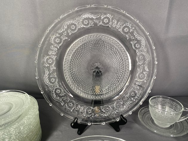 Image for (36) Pressed Glass 