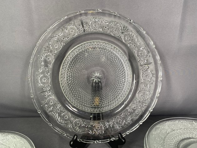 Image for (13) Pressed Glass 