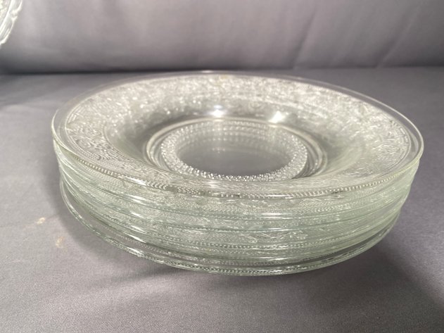 Image for (14) Pressed Glass 